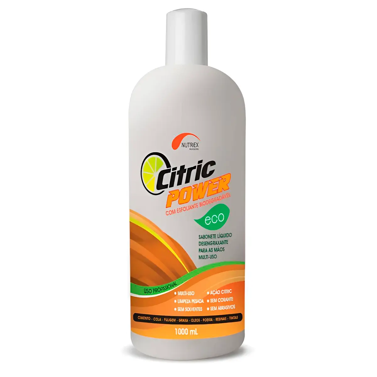 Sabonete Liquido Desengraxante com Esfoliante Citric Power Nutriex Galão de 1 Litro