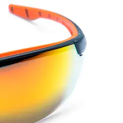 Óculos de Proteção Neon Vermelho Espelhado - Steelflex