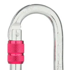 Mosquetão em Aço Oval Trava de Rosca Delta Plus - Kit 5 peças