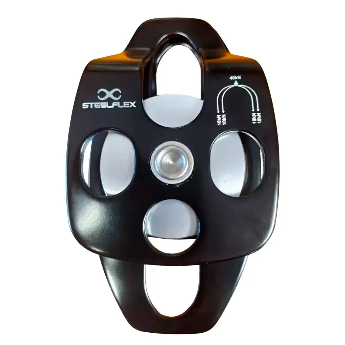 Polia Dupla para Corda de 12 até 16MM - Steelflex