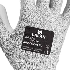 Luva Anticorte Cut N5 PU - Lalan