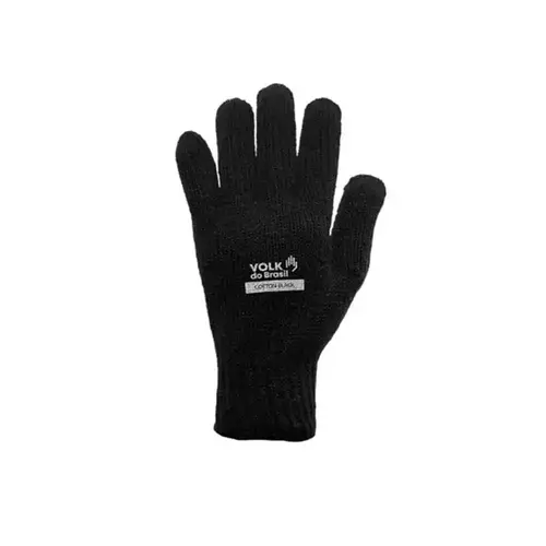Luva Cotton Volk Black Tricotada Pigmentada