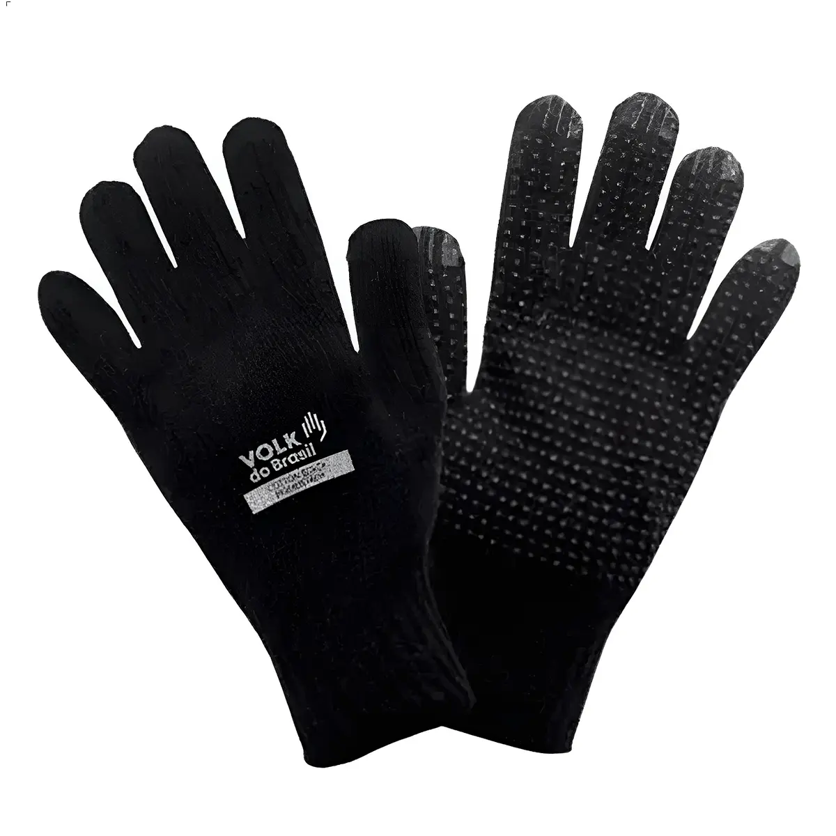 Luva Cotton Volk Black Tricotada Pigmentada