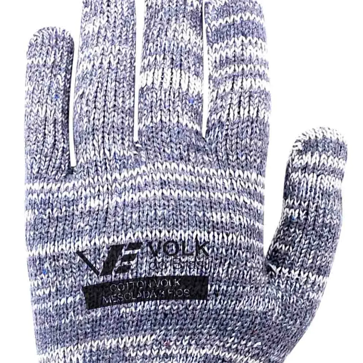 Luva Cotton Volk Mesclada 3 Fios de Algodão - Com 12 Pares