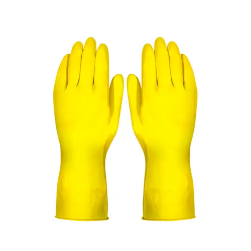 Luva de Latex Amarela  Plastcor