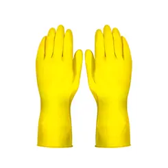 Luva de Latex Amarela  Plastcor