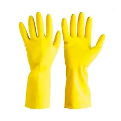 Luva de Latex Amarela  Plastcor