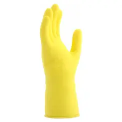 Luva de Látex Multiuso Amarela Volk