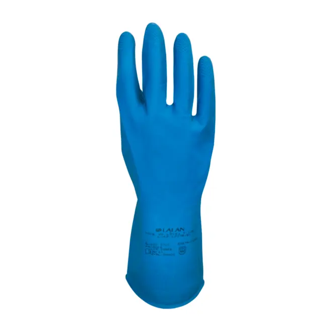 Luva de Látex Silver Azul Lalan LV-LATEX-S-AZ-LALAN - Epis Online