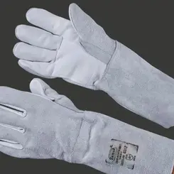 Luva de Vaqueta Mista com Punho em Raspa 20 cm Zanel