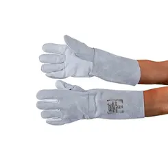 Luva de Vaqueta Mista com Raspa Punho 20cm em raspa