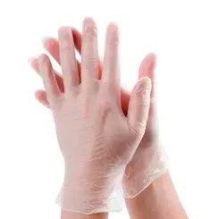 Luva Descartavel Tpe Flex Transparente Volk