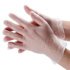 Luva Descartavel Tpe Flex Transparente Volk