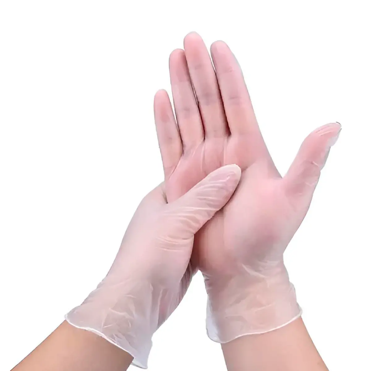 Luva Descartavel Tpe Flex Transparente Volk