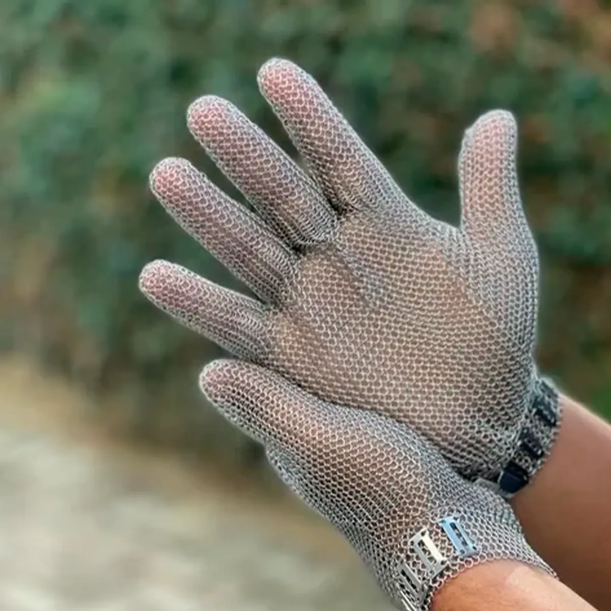 Luva Malha de Aço Inox para Açougueiro Leal