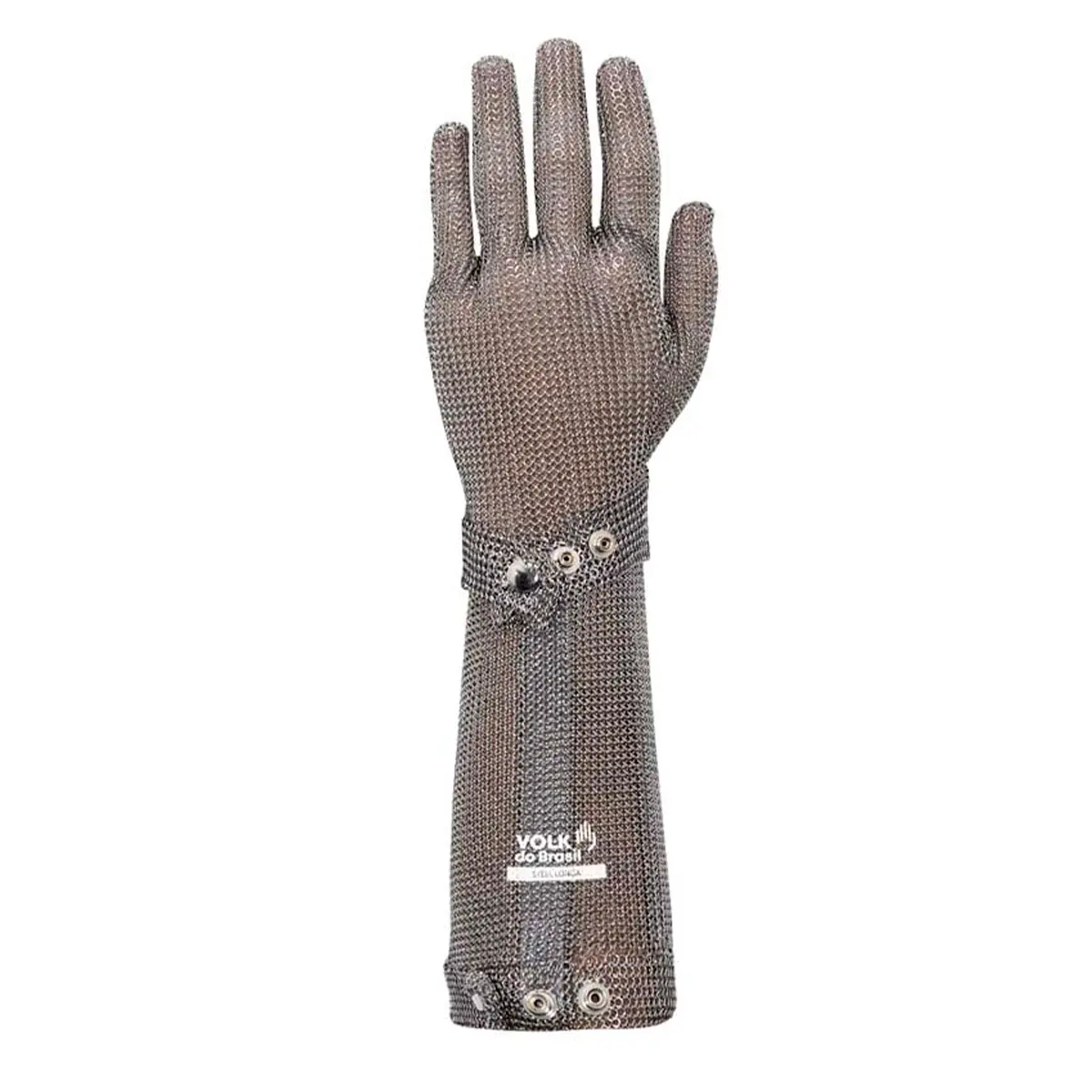 Luva Malha de Aço Inoxidável para Açogueiro Punho 21 cm Volk