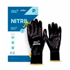 Luva Nitril Full Volk Tricotada com Banho Nitrilíco