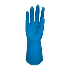 Luva Nitrilíca Azul Sem Forro Nitrifoods Anatômica Lalan