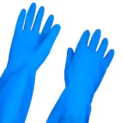 Luva Nitrilíca Azul Sem Forro Nitrifoods Anatômica Lalan