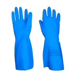 Luva Nitrilíca Azul Sem Forro Nitrifoods Anatômica Lalan
