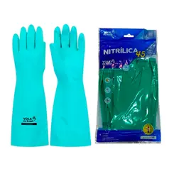 Luva Nitrílica Longa 45cm sem forro Volk LV-NITRILICA-45-VOLK
