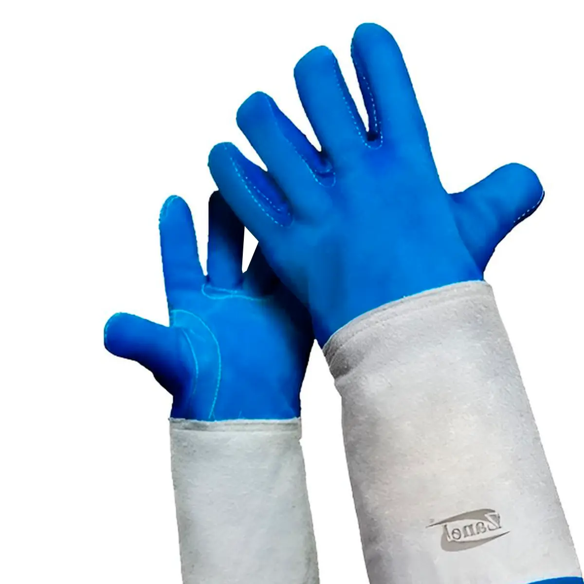 Luva para Solda de Couro Forrada Punho 20 cm Zanel