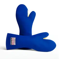 Luva Térmica Mão de Gato Azul para Cozinha 350 °c Graus - Rio Valley