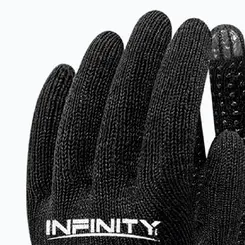 Luva Tricodata em Algodão Pigmentada Preta - Infinity