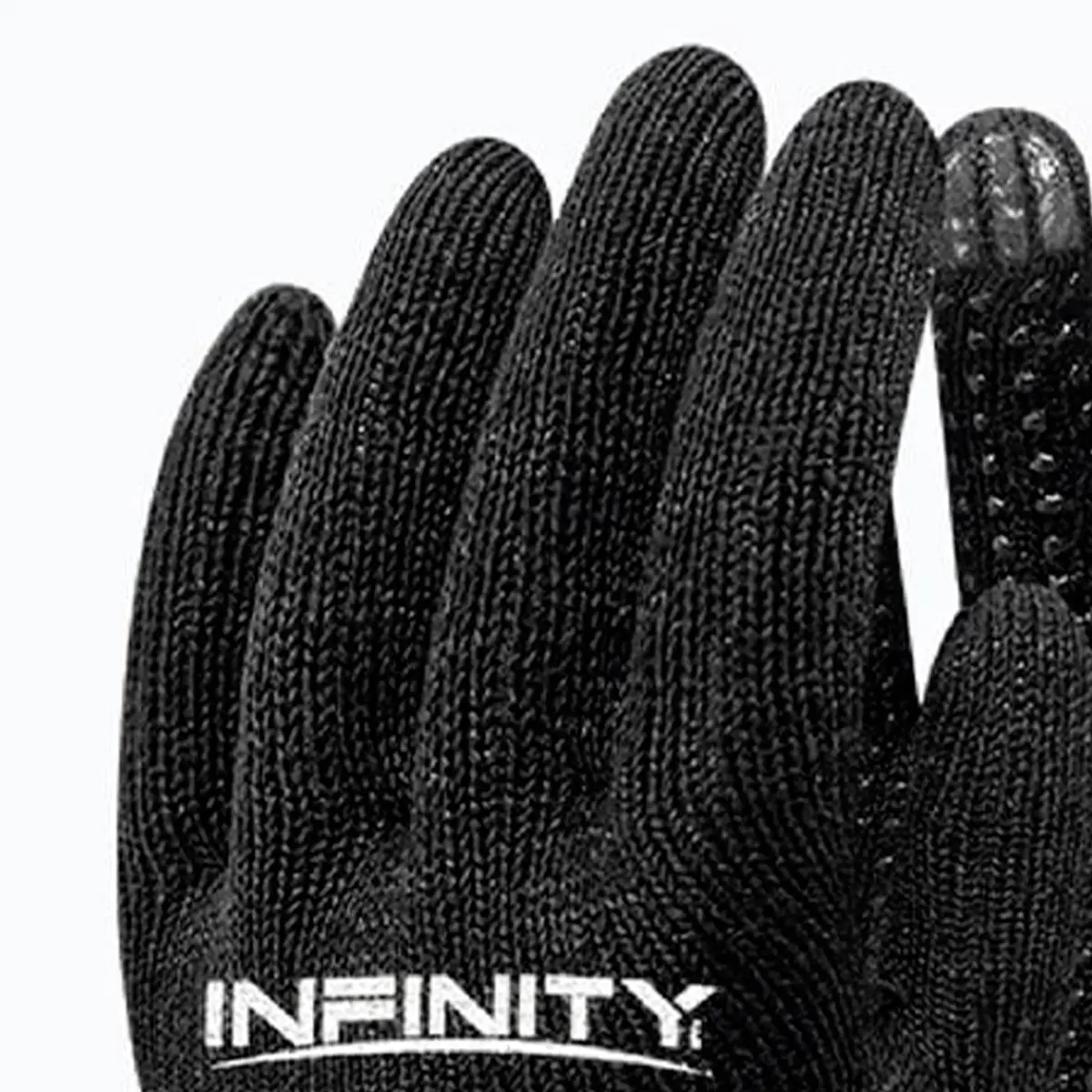 Luva Tricodata em Algodão Pigmentada Preta - Infinity