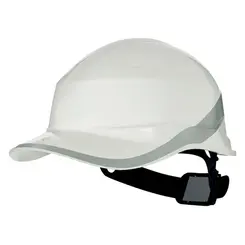 Capacete Aba Frontal Baseball Diamond V Branco Botão de Ajuste - Delta Plus