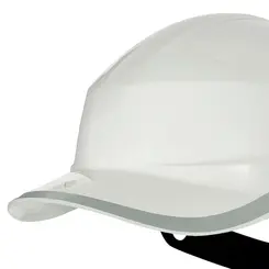 Capacete Aba Frontal Baseball Diamond V Branco Botão de Ajuste - Delta Plus