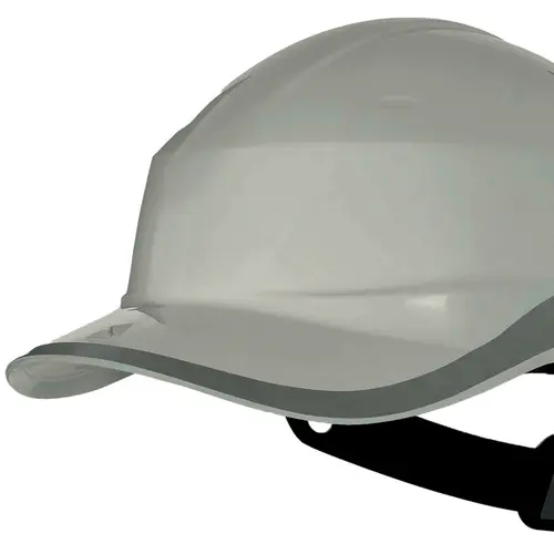 Capacete Aba Frontal Baseball Diamond V Cinza Botão de Ajuste - Delta Plus