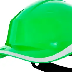 Capacete Aba Frontal Baseball Diamond V Verde Florescente Botão de Ajuste - Delta Plus