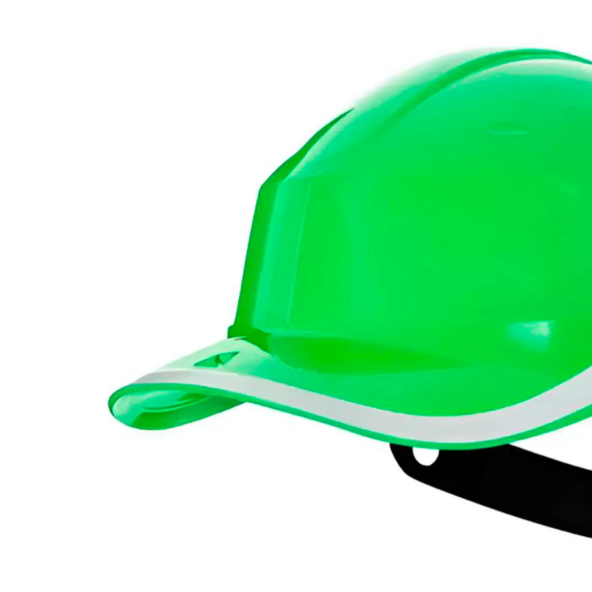 Capacete Aba Frontal Baseball Diamond V Verde Florescente Botão de Ajuste - Delta Plus