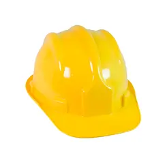 Capacete Amarelo Plastcor Aba Frontal com suspensão