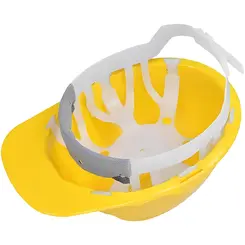 Capacete Amarelo Plastcor Aba Frontal com suspensão