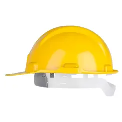 Capacete Amarelo Plastcor Aba Frontal com suspensão