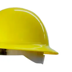 Capacete Amarelo Plastcor Aba Total com suspensão