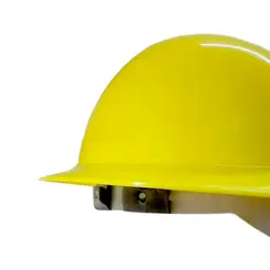 Capacete Amarelo Plastcor Aba Total com suspensão