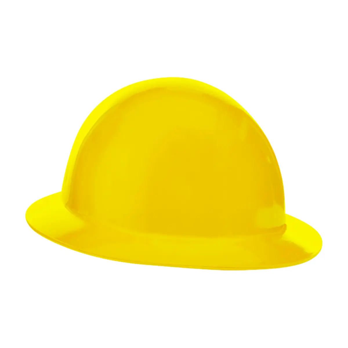 Capacete Amarelo Plastcor Aba Total com suspensão