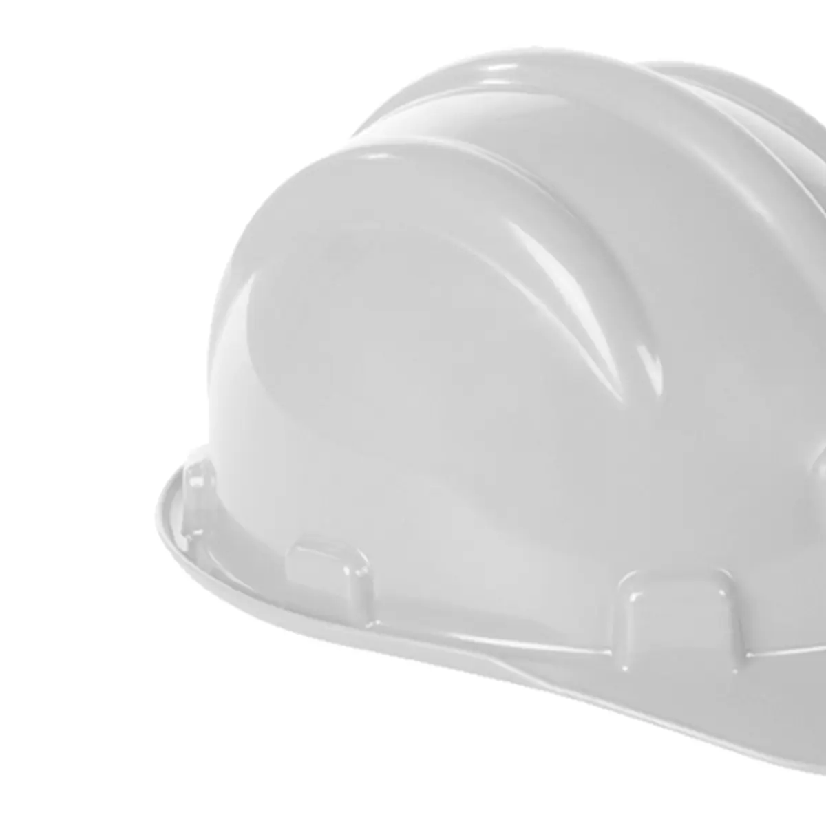 Capacete Branco Plastcor Aba Frontal com suspensão