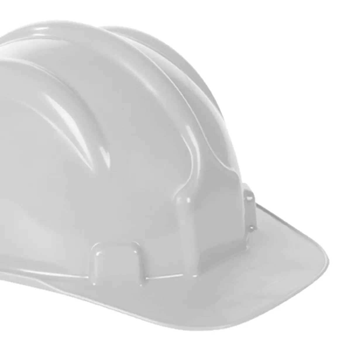 Capacete Branco Plastcor Aba Frontal com suspensão