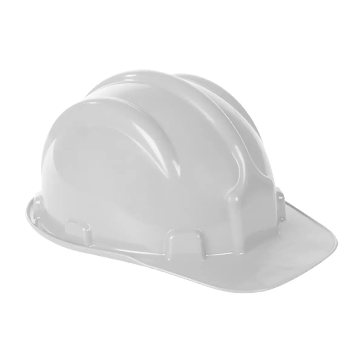 Capacete Branco Plastcor Aba Frontal com suspensão