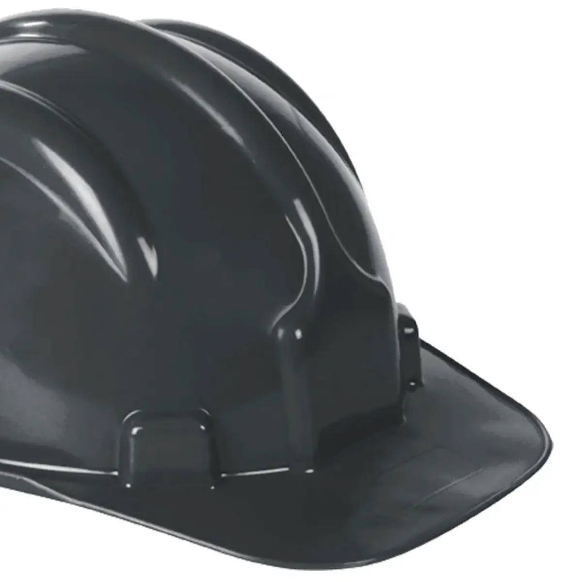 Capacete Cinza Plastcor Aba Frontal com suspensão