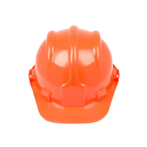 Capacete Laranja Plastcor Aba Frontal com suspensão