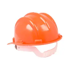 Capacete Laranja Plastcor Aba Frontal com suspensão