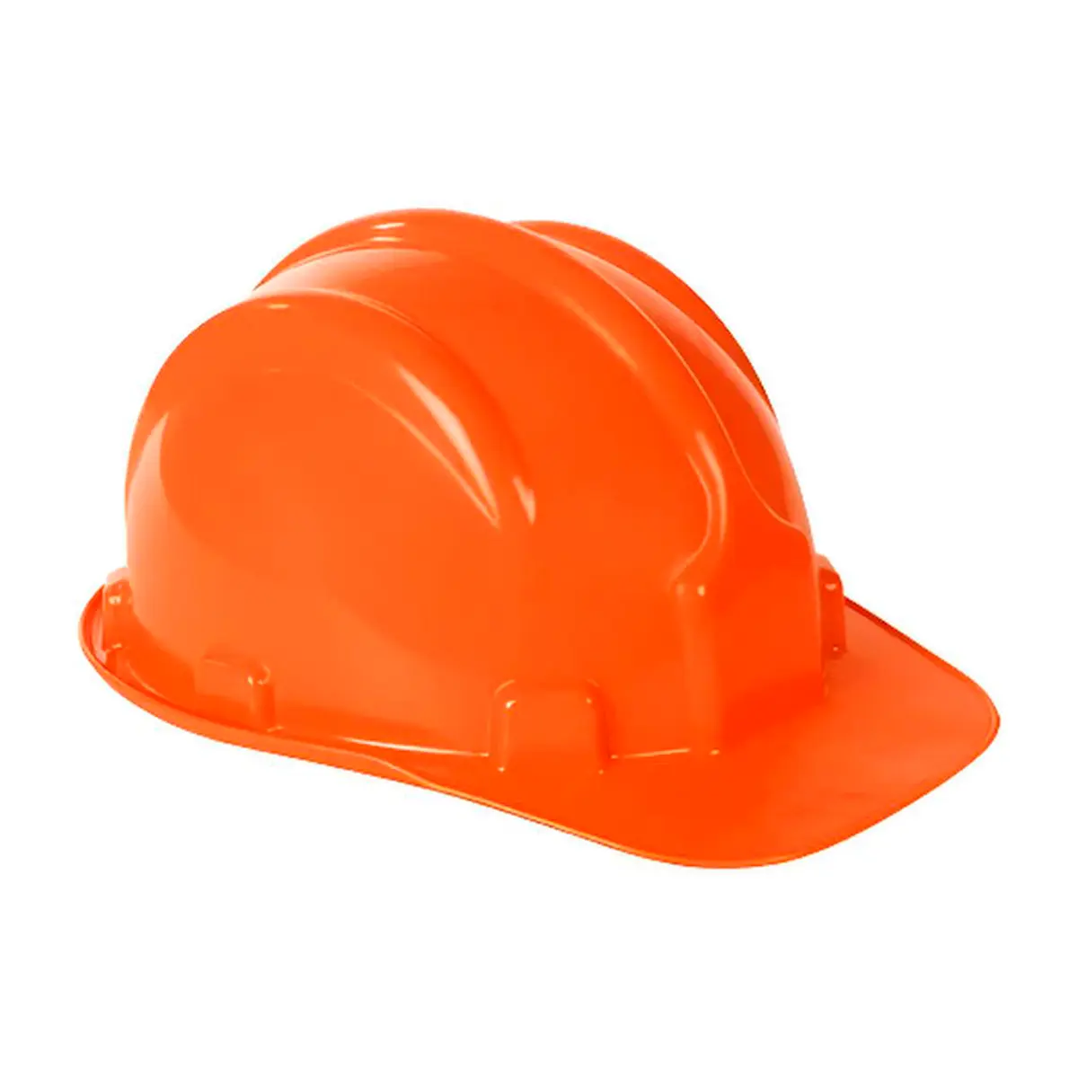 Capacete Laranja Plastcor Aba Frontal com suspensão