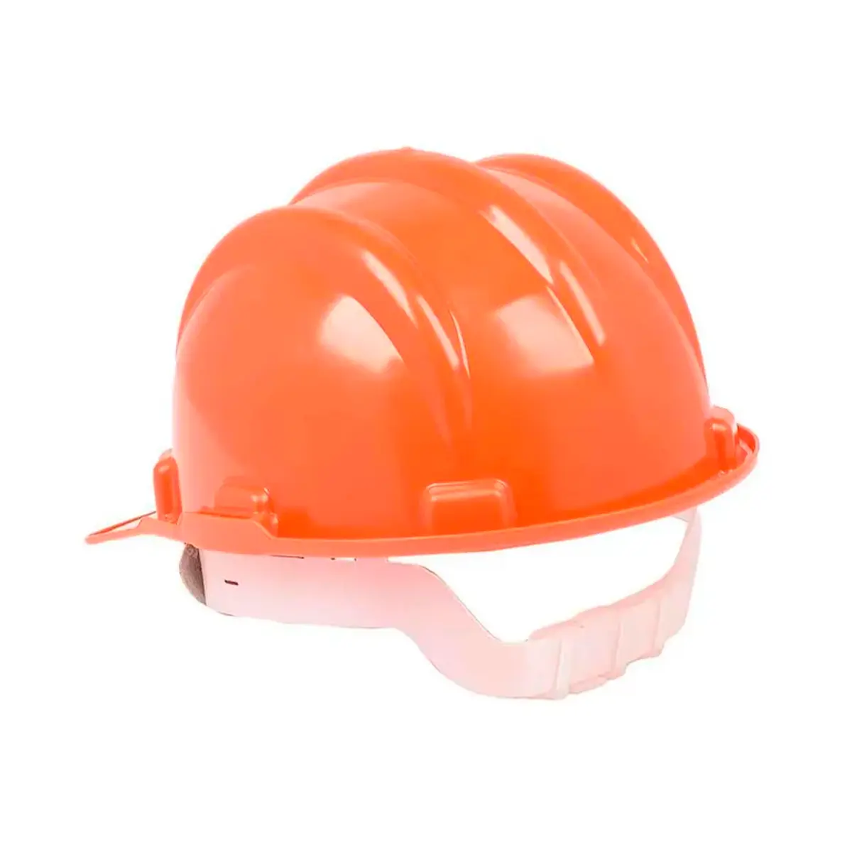 Capacete Laranja Plastcor Aba Frontal com suspensão