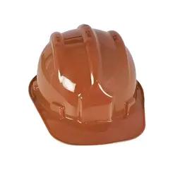 Capacete Marrom Plastcor Aba Frontal com suspensão