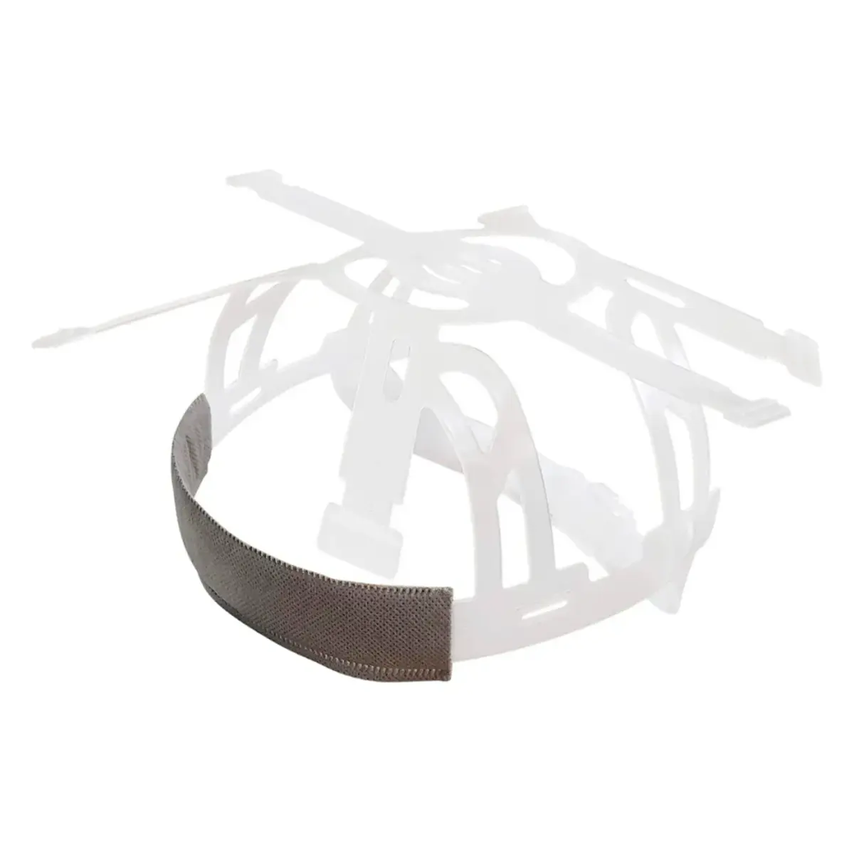 Capacete Marrom Plastcor Aba Frontal com suspensão